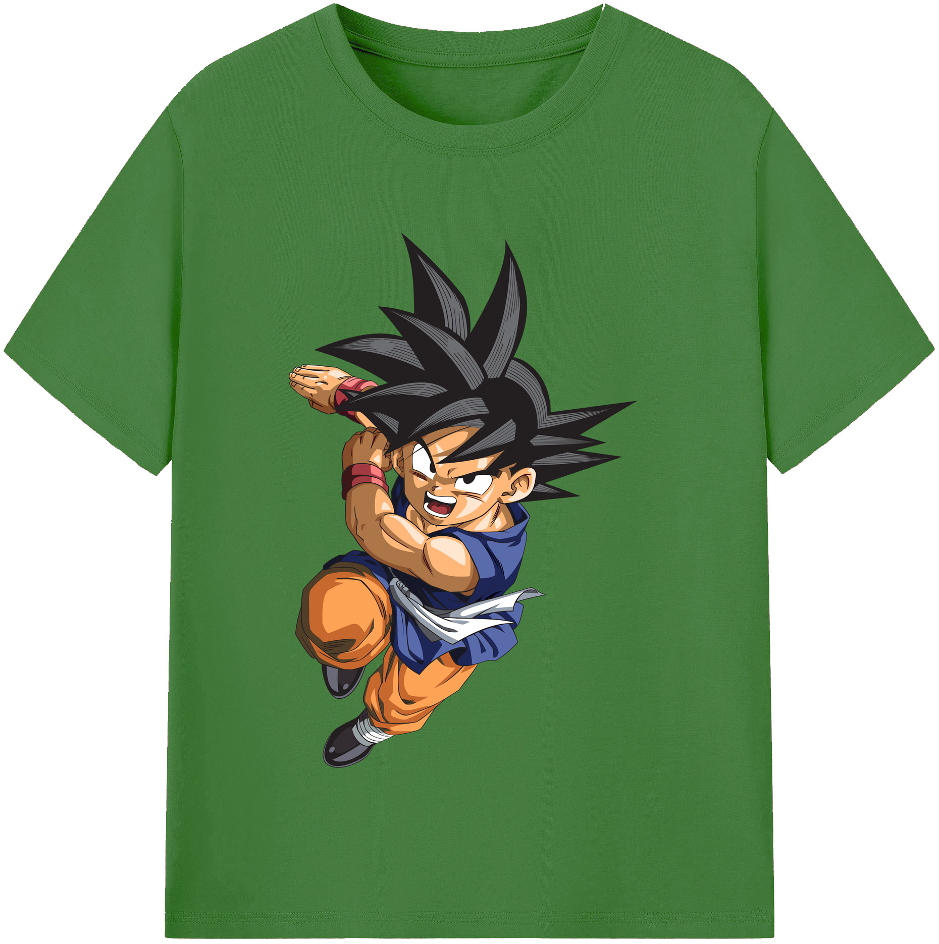 （画像用） ドラゴンボール 孫悟空（そん ごくう）Son Goku カカロット DRAGON BALL Kakarotto レディースカジュアルプリントTシャツ（綿100％）